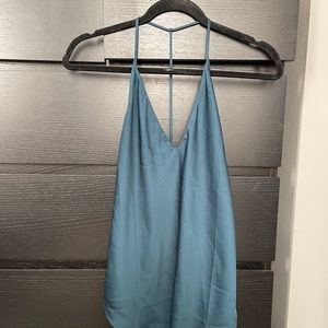 Teal Satin Tank
